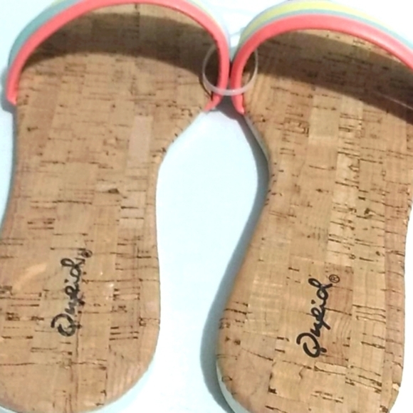 QUPID RAINBOW MULE SANDALS NWT SIZE 8 - Picture 3 of 6